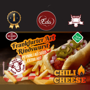 Halal Chili-Cheese Wurst: Scharfe Rindwurst mit Jalapeño