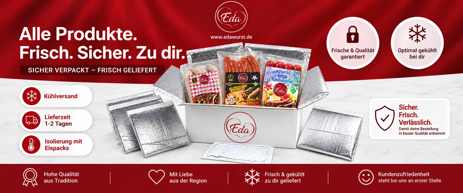EDA Kühlversand – frisch und sicher geliefert
